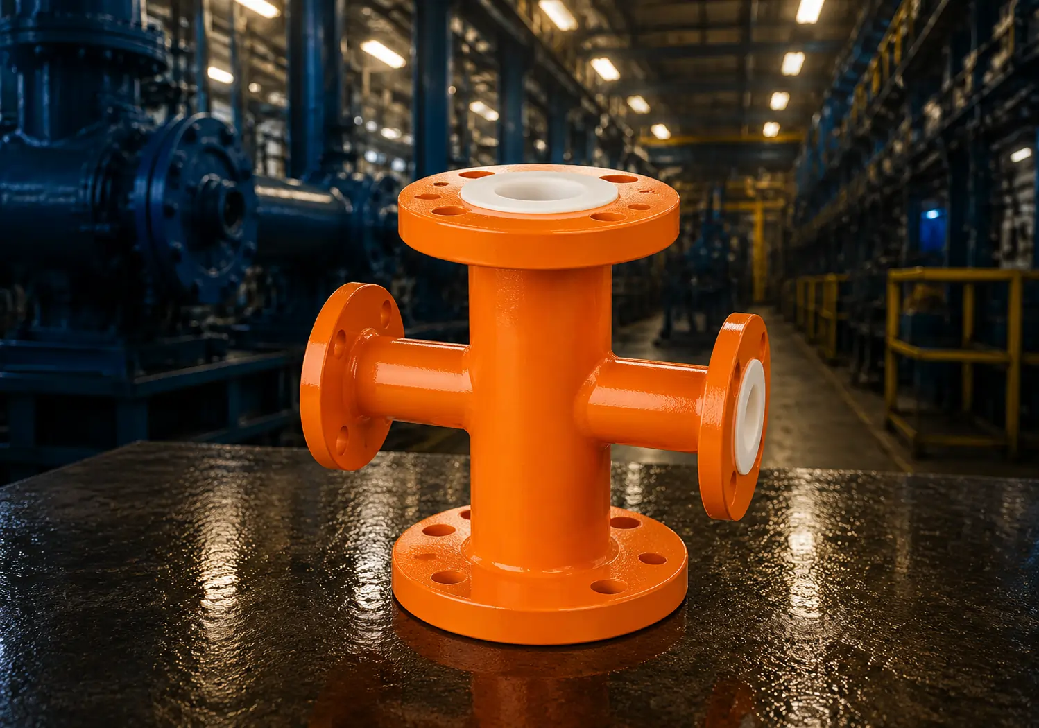 PTFE Lined Equal cross - Lined Unequal cross